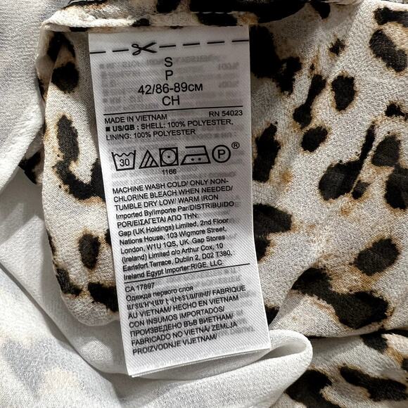 Banana Republic Leopard Print Blouse | Small | Flowy Peasant Style - Picture 5 of 8